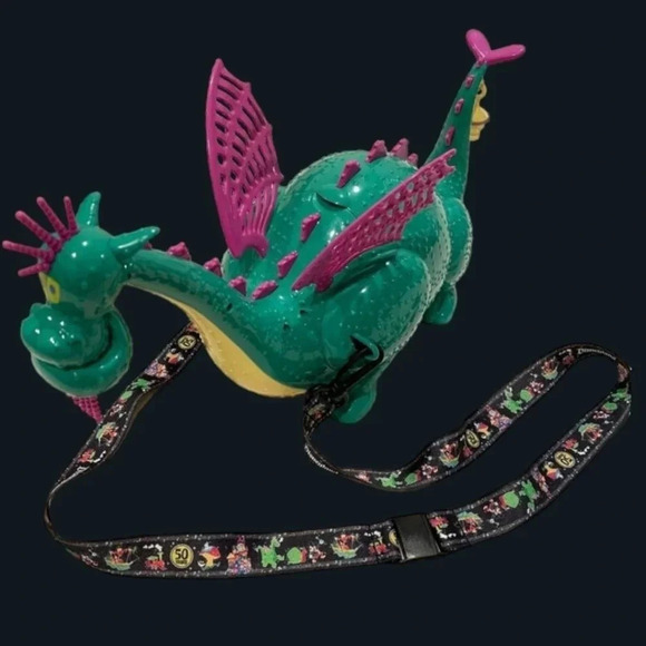 Disney 50th main street electrical parade dragon elliot popcorn bucket - Picture 1 of 15